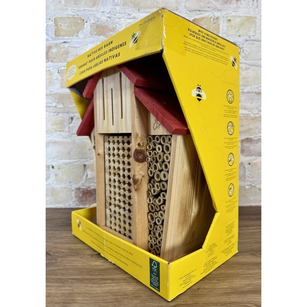 Bambeco Native Bee Barn Hotel Mason House Butterfly Shelter Non Stinging NIB FSC